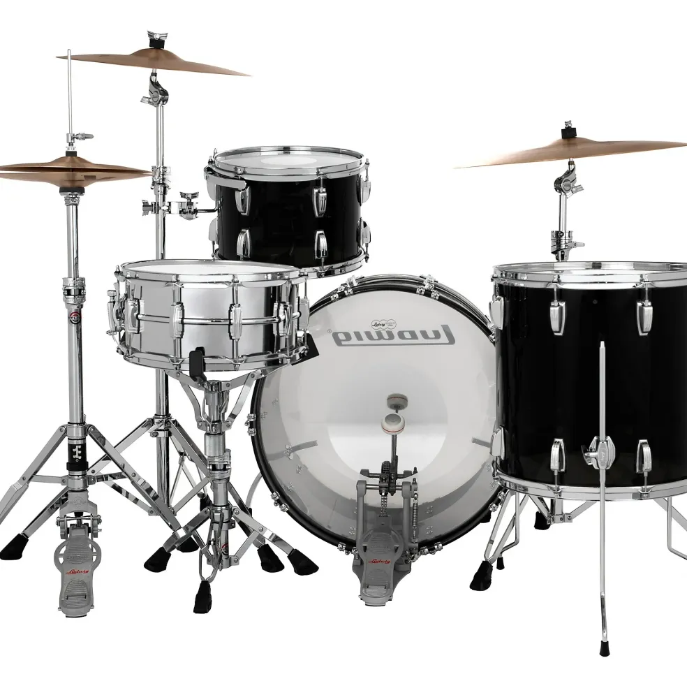 Ludwig Vistalite 3-Piece Pro Beat Shell Pack With 24" Bass Drum Smoke