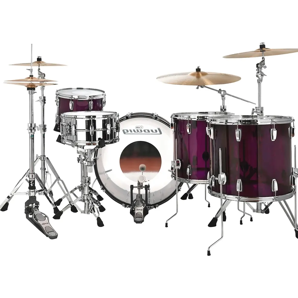 Ludwig Vistalite Zep Set 5-Piece Shell Pack With LM402 Snare Drum Purple