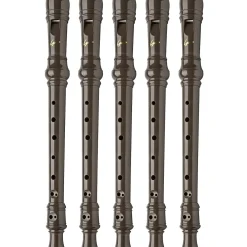 Lyons 3-Piece Recorder Baroque Fingering Brown 5-Pack