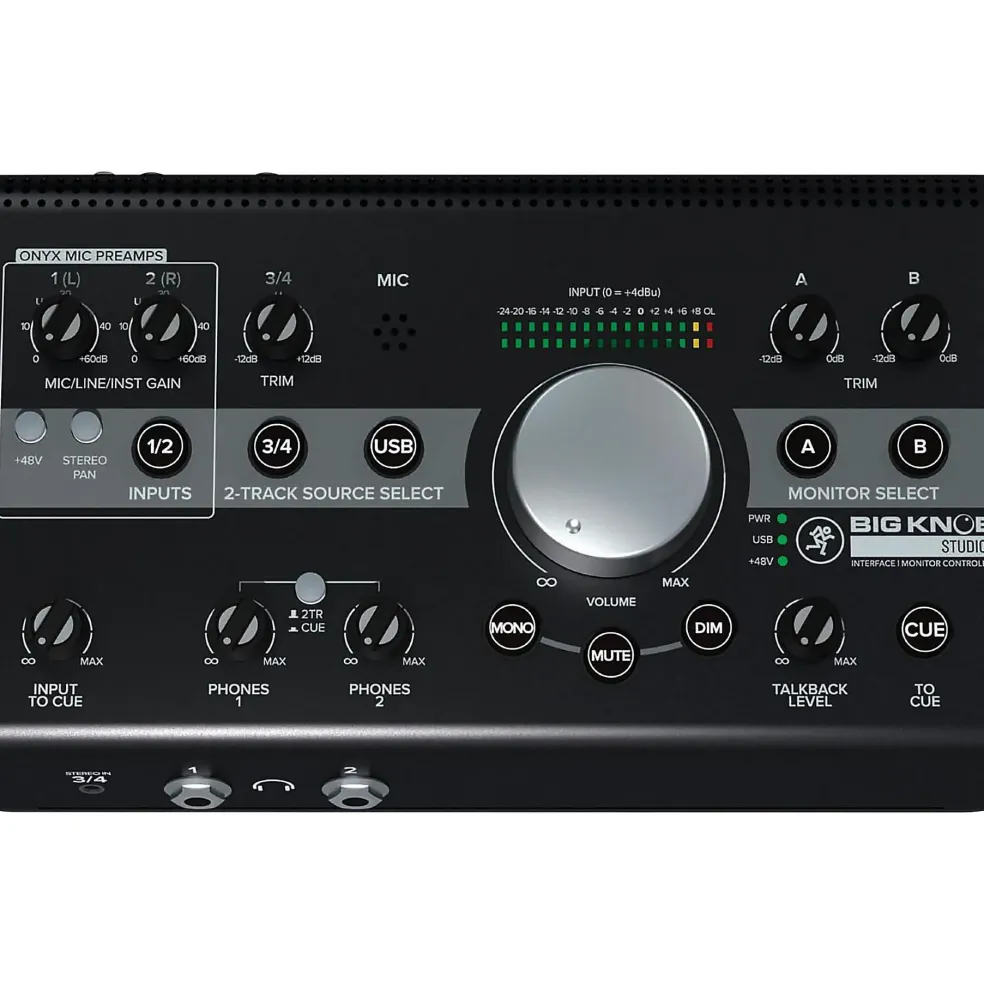 Mackie Big Knob Studio 3x2 Studio Monitor Controller and Interface - 192kHz USB I/O
