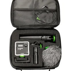 Mackie EM-93MK Complete Vlogger Kit with Dagger Microphone, Variable Temp. LED Light and Tripod