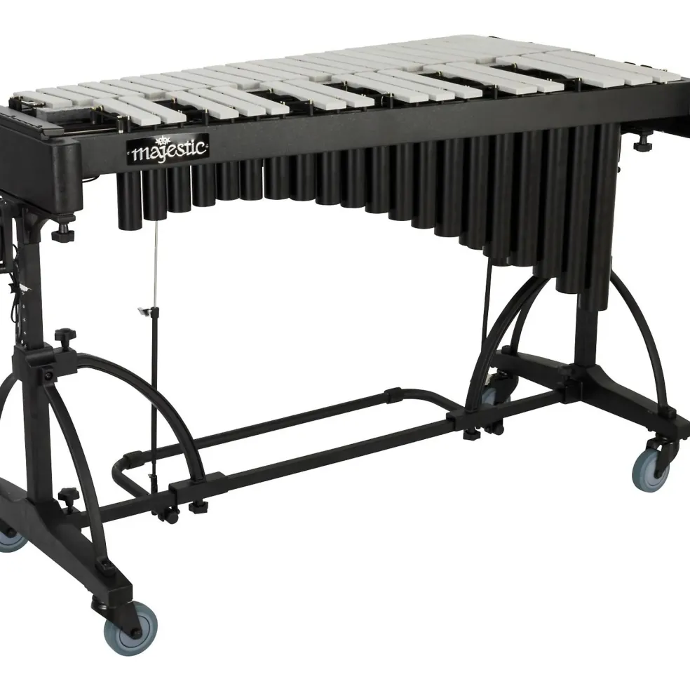 Majestic 3-Octave Vibraphone Silver Silver