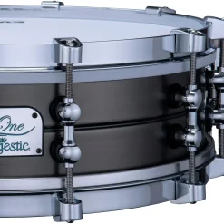 Majestic Opus One Brass Shell Concert Snare Drum 14 x 4 in. Antique Nickel Brushed