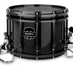 Mapex Quantum Agility Series 14" Black Marching Snare Drum 14 x 10 in. Gloss Black