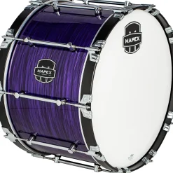 Mapex Quantum Mark II Drums on Demand Series Purple Ripple Bass Drum 28 in.