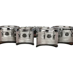 Mapex Quantum Mark II Drums on Demand Series Classic Cut Tenor Large Marching Quint 6, 10 ,12, 13, 14 in. Platinum Shale