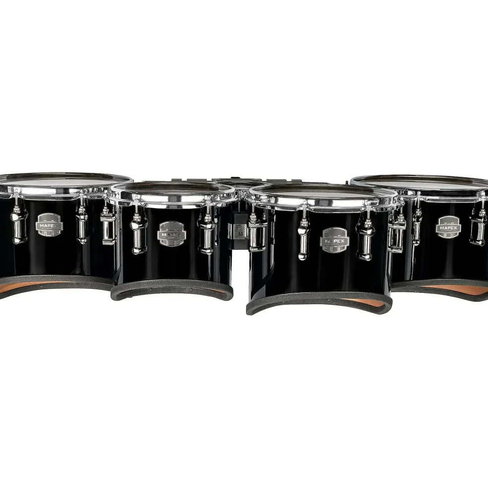Mapex Quantum Mark II Series California Cut Tenor Large Marching Quint 6, 10 ,12, 13, 14 in. Gloss Black