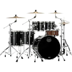 Mapex Saturn Evolution Workhorse Birch 5-Piece Shell Pack With 22" Bass Drum Piano Black