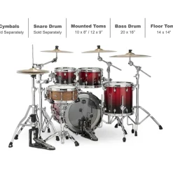 Mapex Saturn Fusion 4-Piece Shell Pack With 20