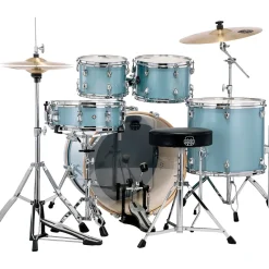Mapex Venus 5-Piece Rock Drum Set With Hardware and Cymbals Aqua Blue Sparkle