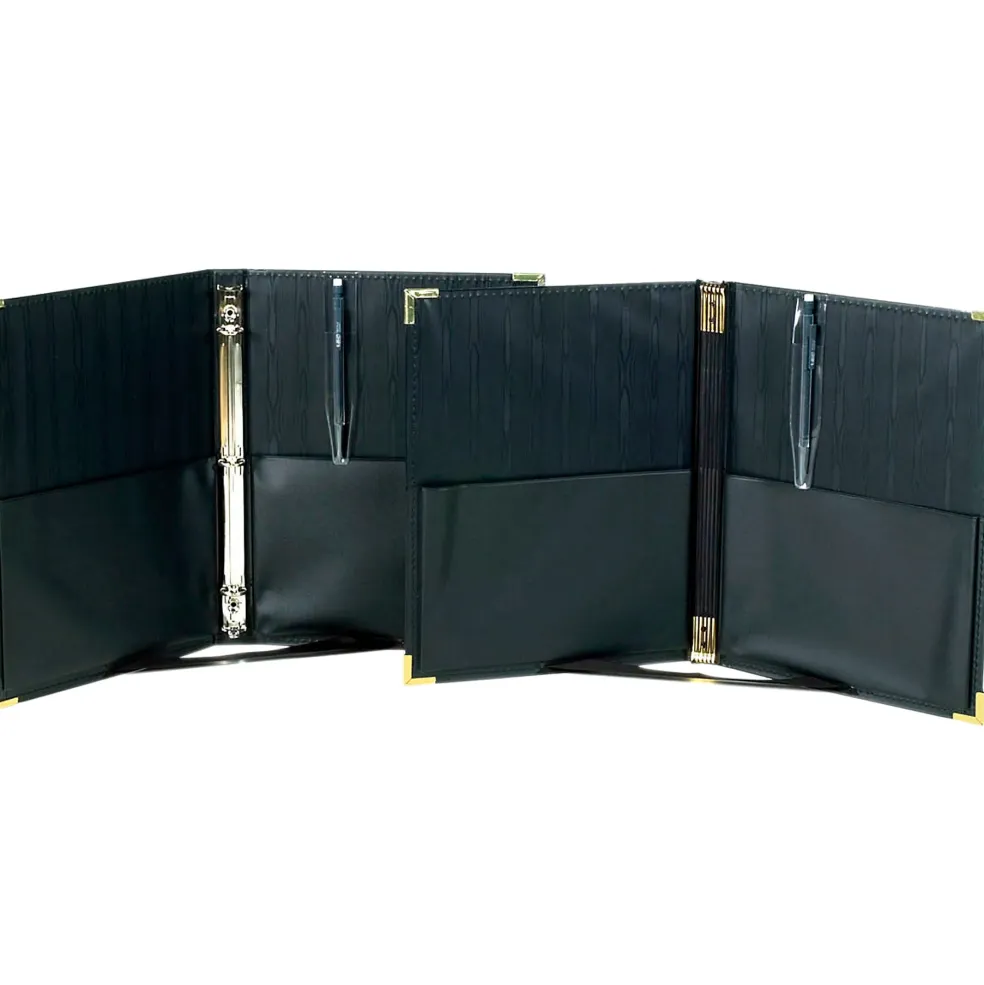 Marlo Plastics Premium Concert Choral Folder 9-1/4 x 12 with 3-ring binder - Black