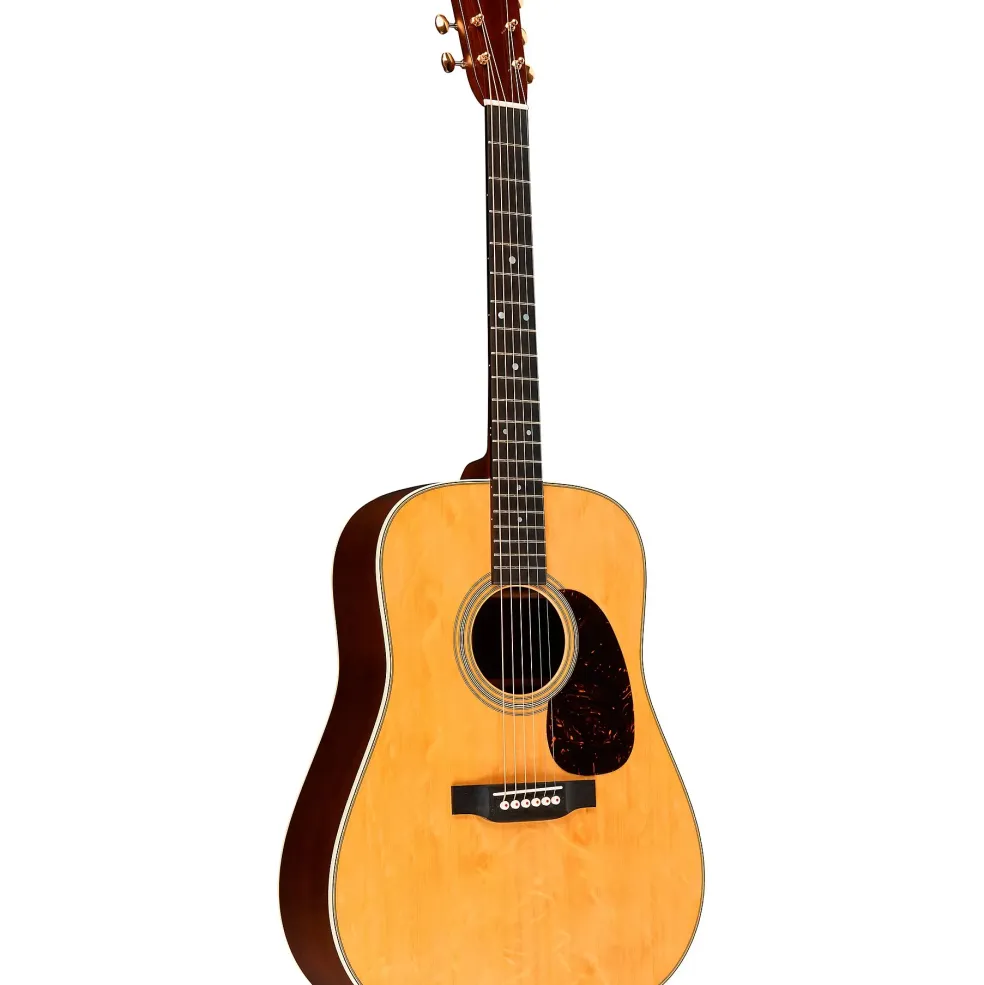 Martin Custom Shop 28 Style Dreadnought Premium Madagascar-Bearclaw Spruce Top Acoustic Guitar Natural