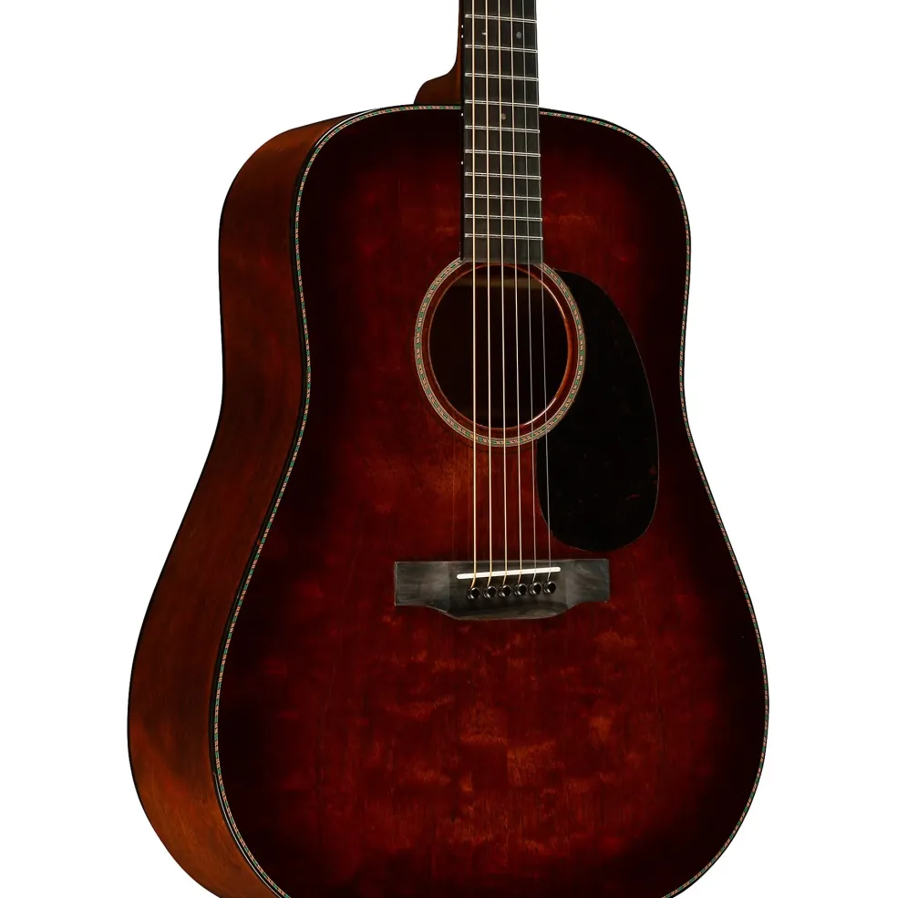 Martin Custom Shop 18 Style All Quilted Mahogany Dreadnought Acoustic Guitar Toasted Burst