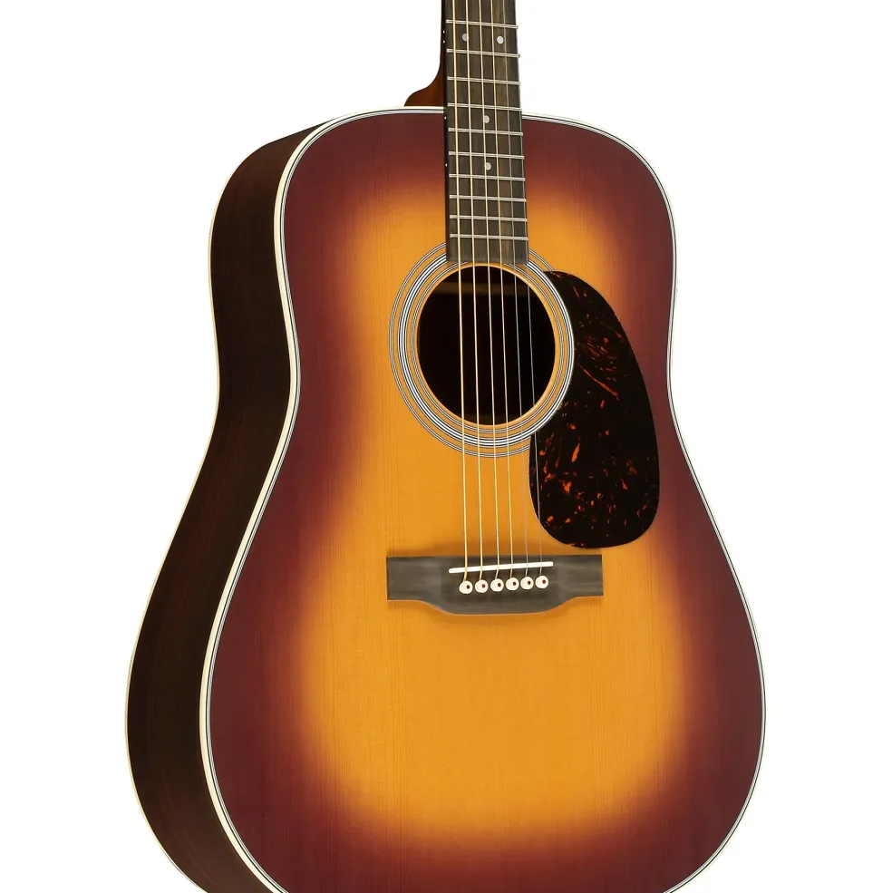 Martin D-28 Satin Acoustic Guitar Amber Burst