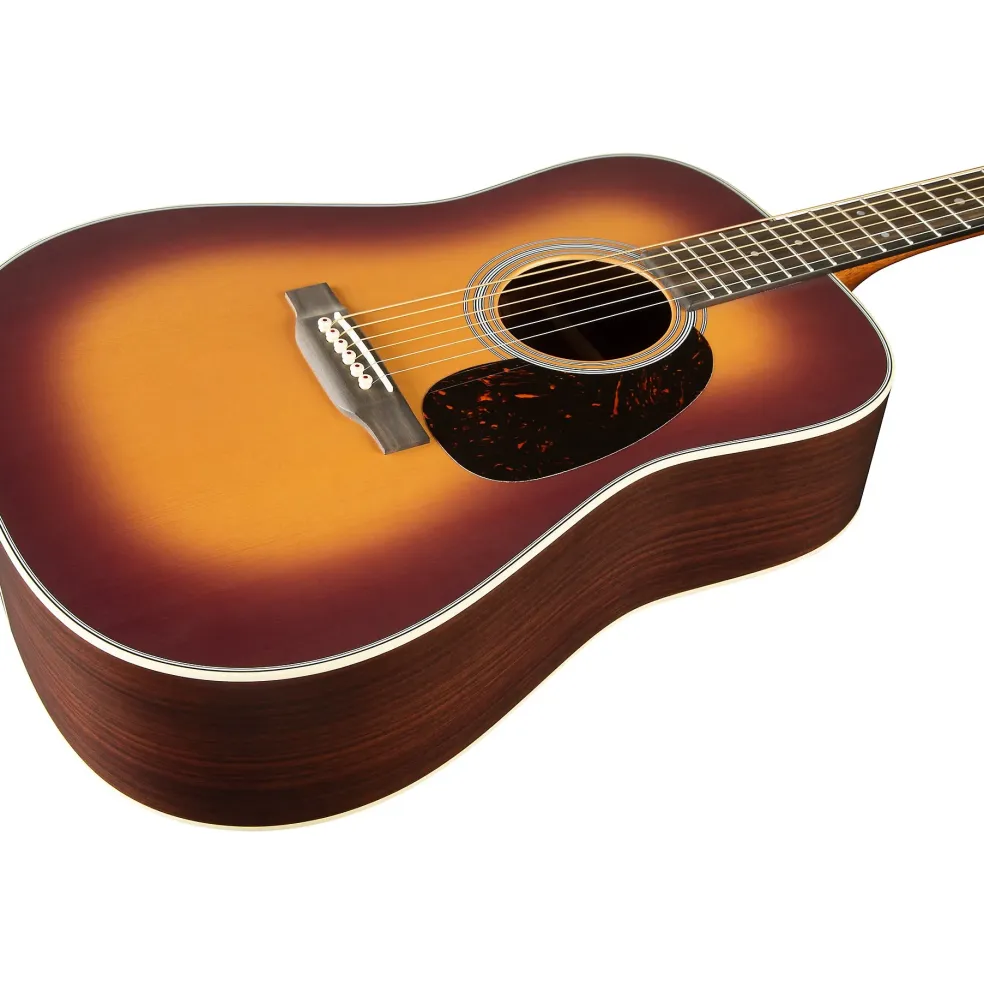 Martin D-28 Satin Acoustic Guitar Amber Burst