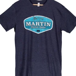 Martin Vintage Logo Short Sleeve T-Shirt XX Large Blue