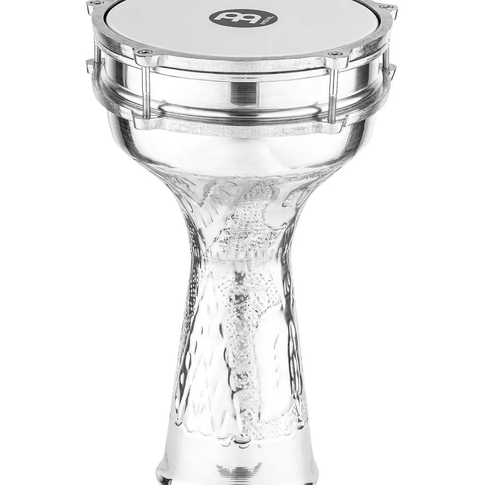 MEINL Aluminum Hand-Hammered Darbuka Silver 8 in.