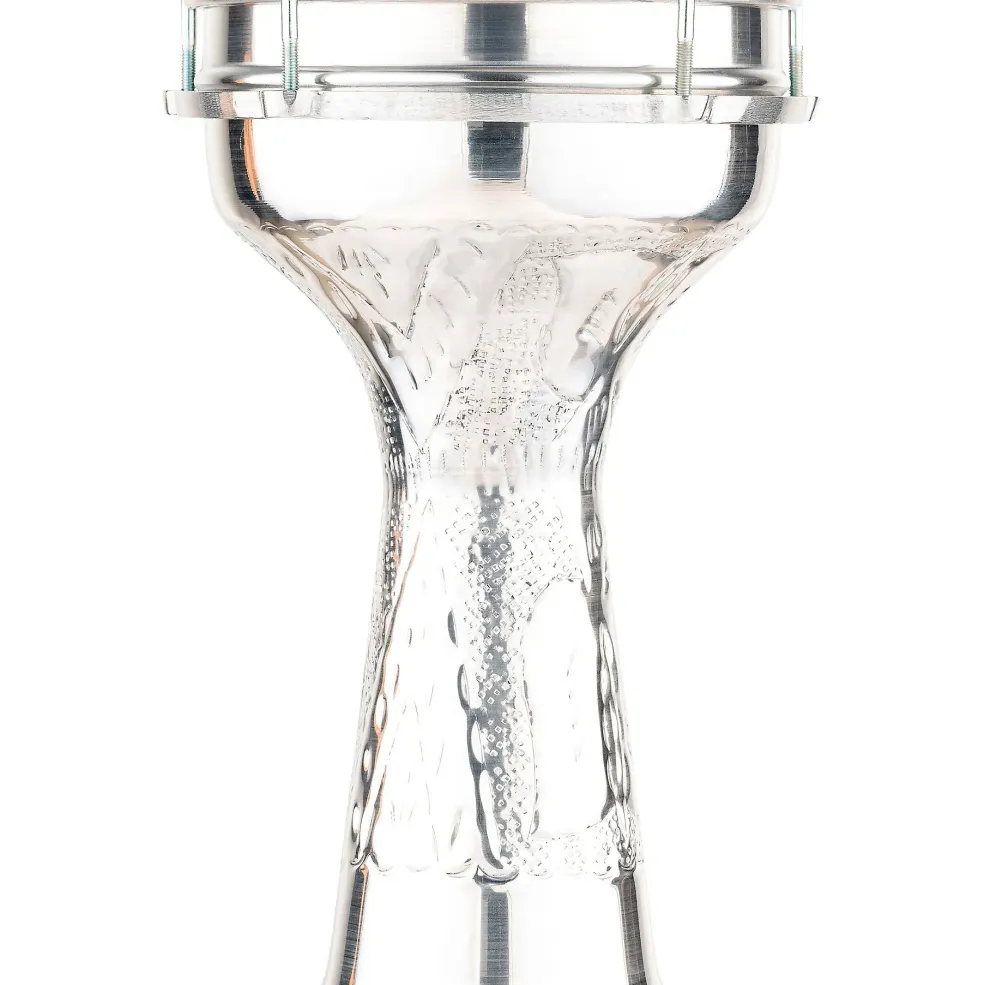 MEINL Aluminum Hand-Hammered Darbuka Silver 8 in.