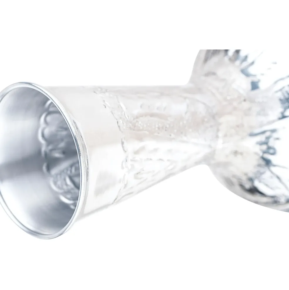 MEINL Aluminum Hand-Hammered Darbuka Silver 8 in.