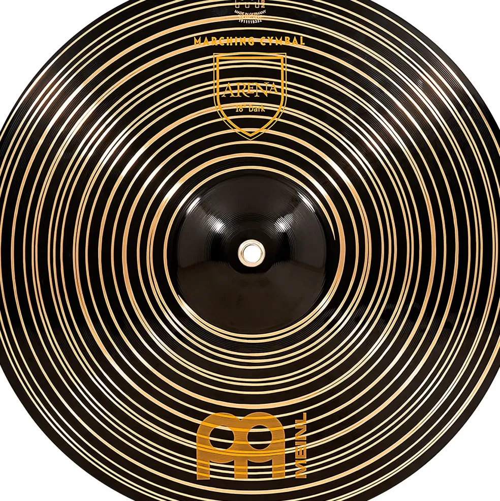 MEINL Arena Dark Marching Cymbal Pair with Straps 18 in.