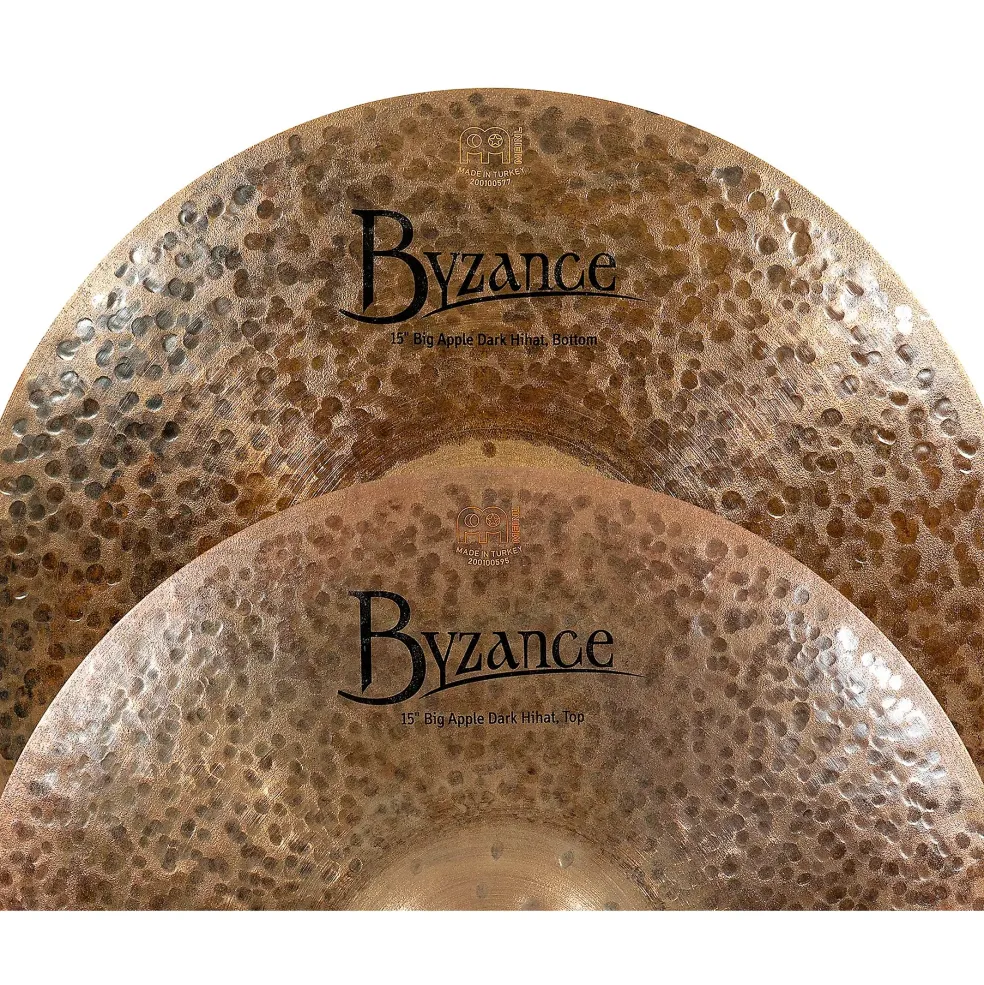 MEINL Byzance Big Apple Dark Hi-Hat Cymbals 15 in.