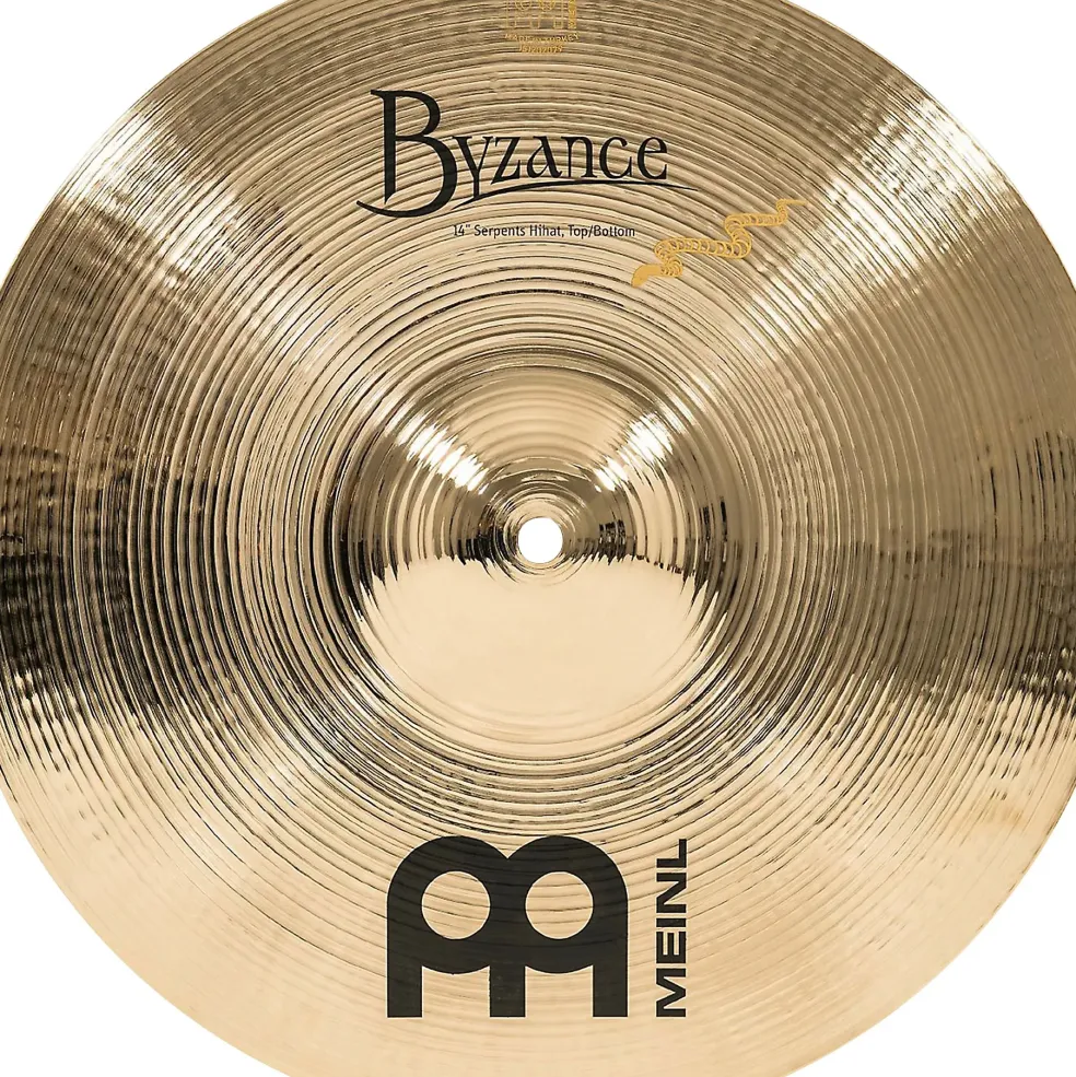 MEINL Byzance Brilliant Serpents Hi-Hat Cymbals 14 in.