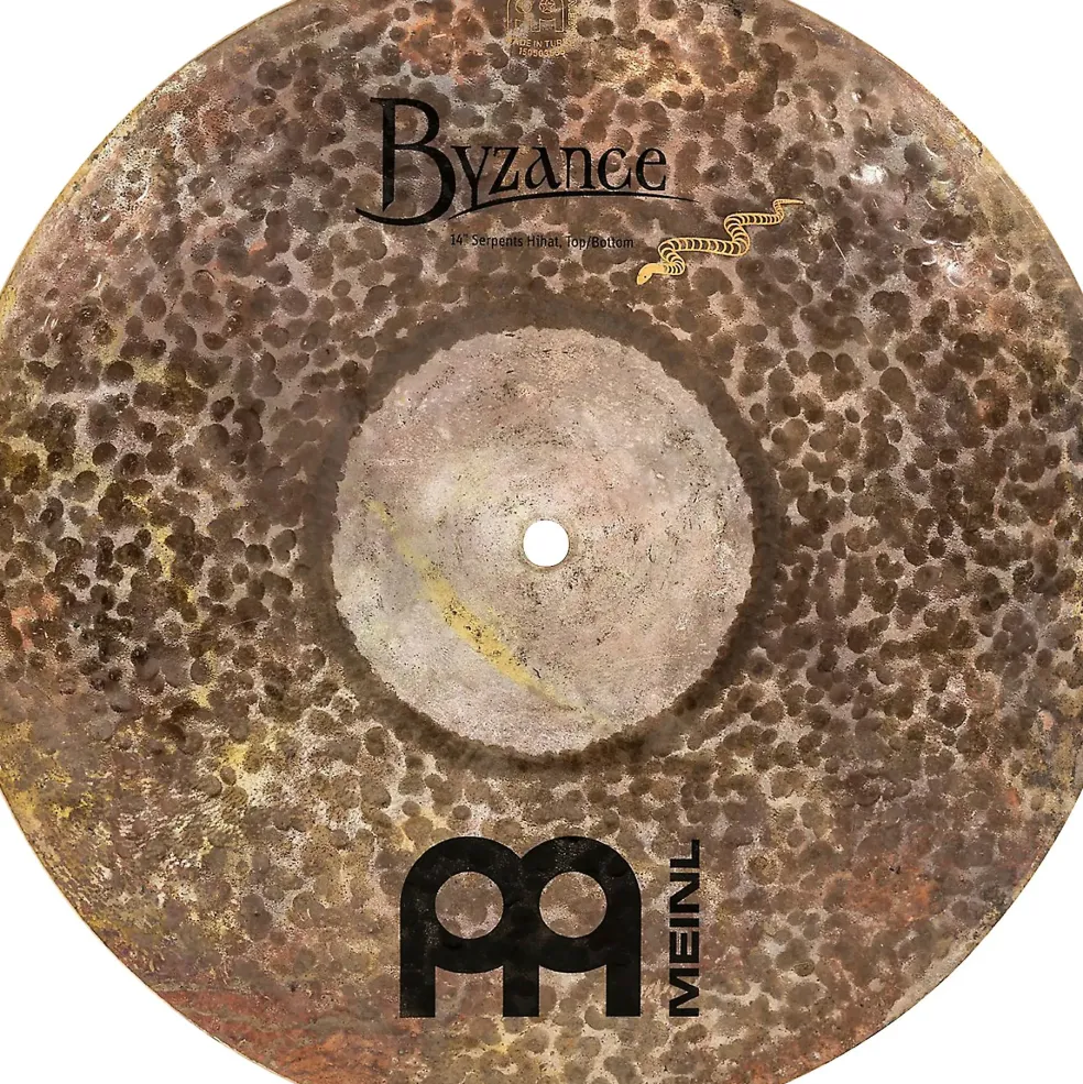 MEINL Byzance Brilliant Serpents Hi-Hat Cymbals 14 in.