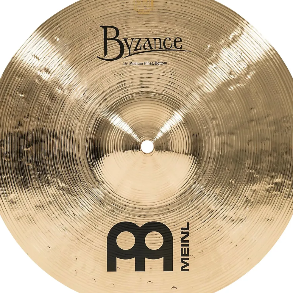 MEINL Byzance Medium Hi-Hat Brilliant Cymbals 14 in.