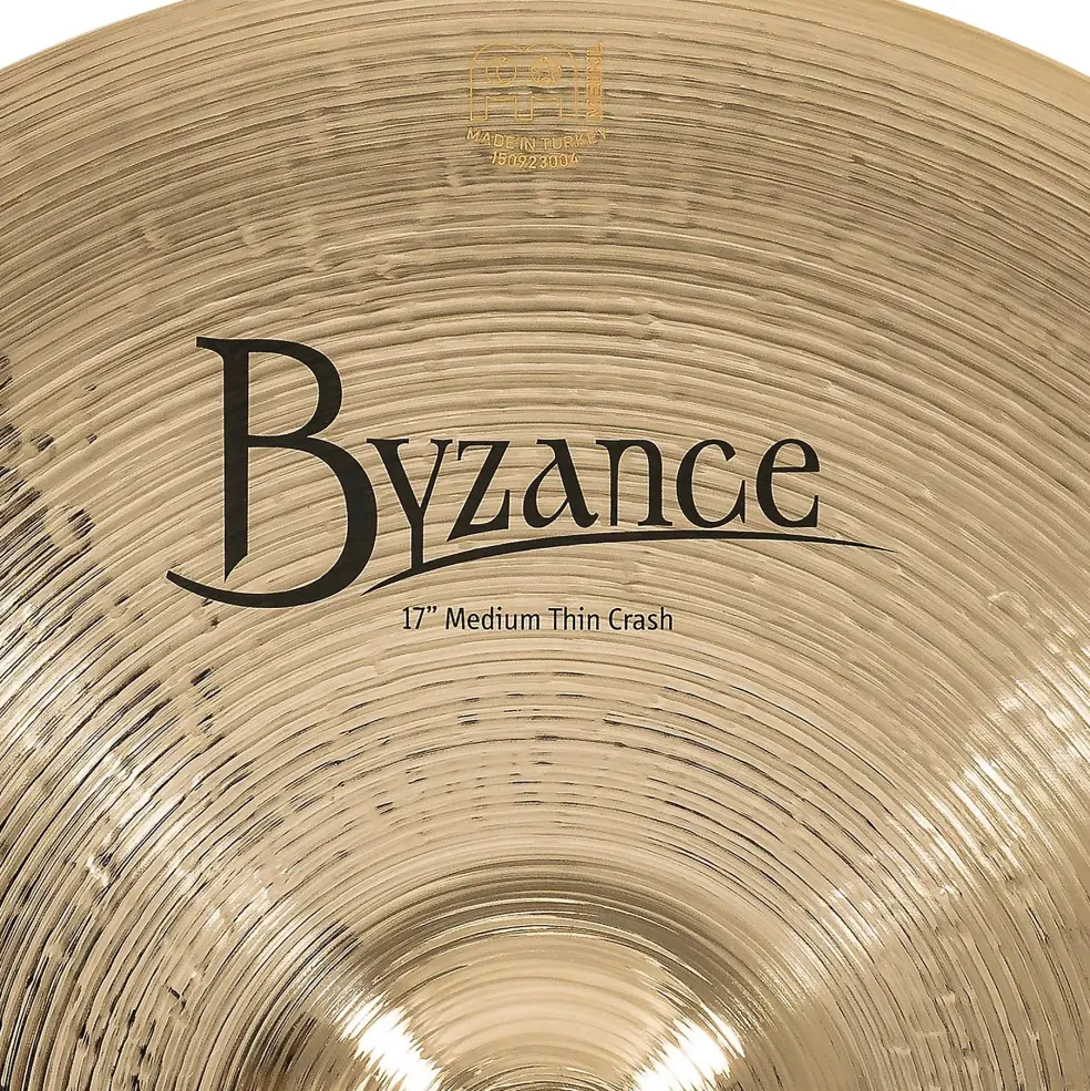 MEINL Byzance Medium Thin Crash Brilliant Cymbal 17 in.
