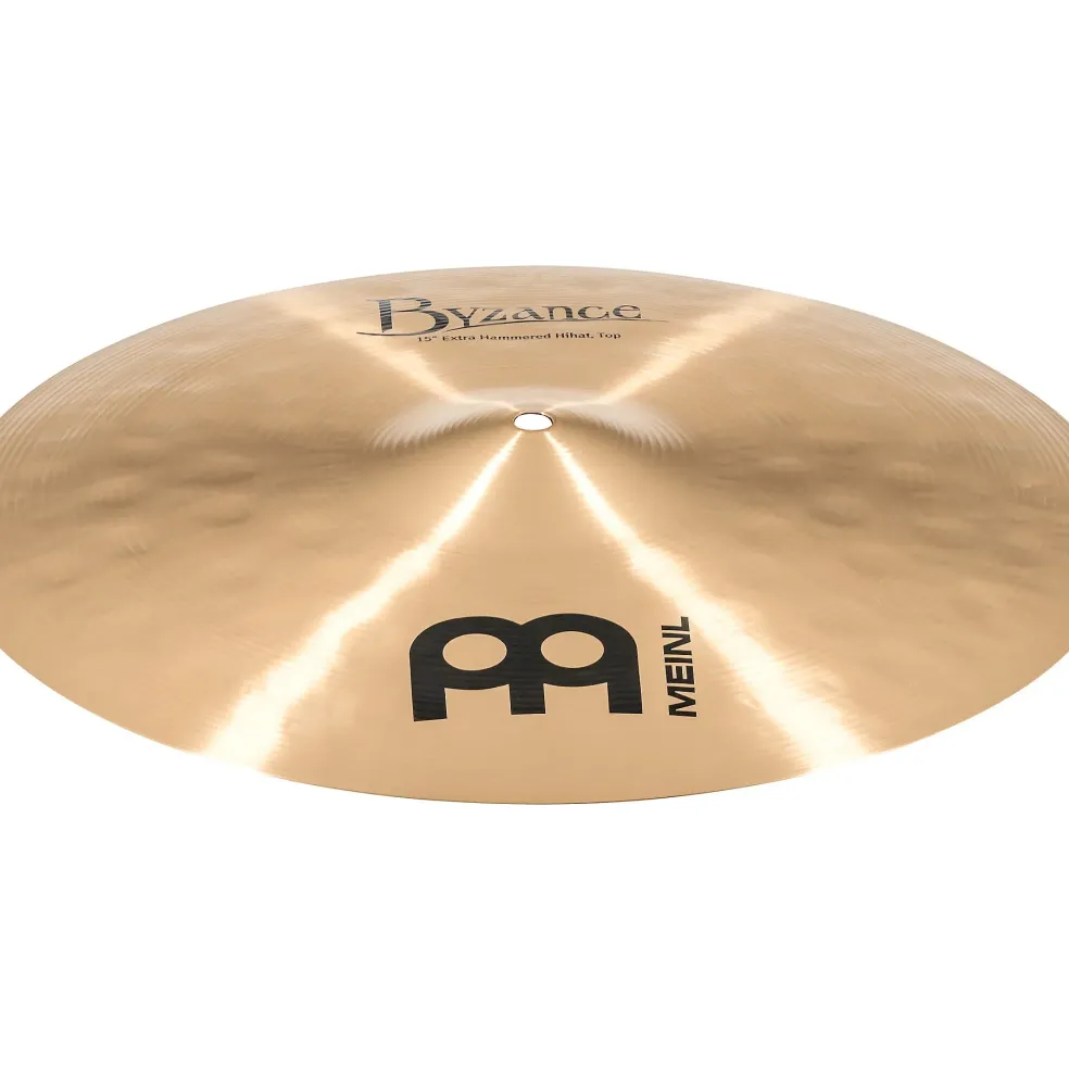 MEINL Byzance Traditional Extra Hammered Hi-Hat Cymbal Pair 15 in.
