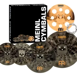 MEINL Classics Custom Dark Set Cymbal Pack With Free Trash Crash and Ching Ring 14, 16, 18 and 20 in.