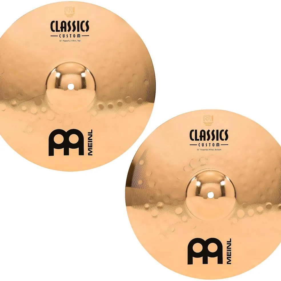 MEINL Classics Custom Powerful Hi-Hats - Brilliant 14 in.