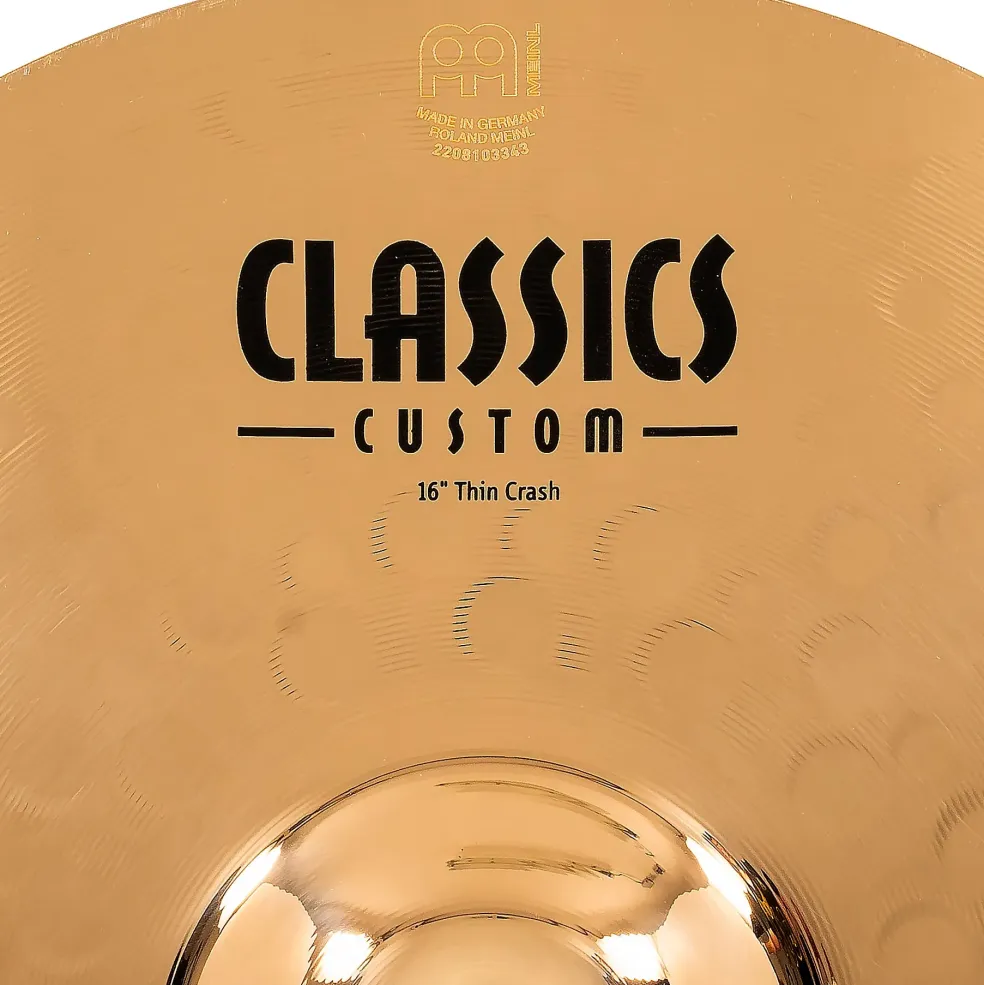 MEINL Classics Custom Thin Crash Brilliant Cymbal 16 in.