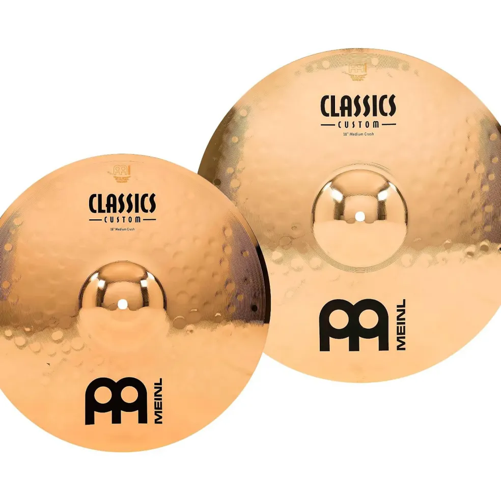 MEINL Classics Custom Triple Bonus Pack Cymbal Box Set With Free 8" Bell, 10" Splash, 12" Trash Splash