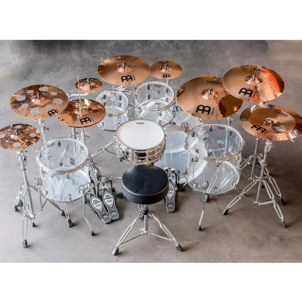 MEINL Classics Custom Triple Bonus Pack Cymbal Box Set With Free 8" Bell, 10" Splash, 12" Trash Splash