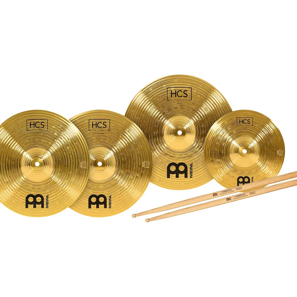 MEINL HCS Cymbal Pack With Free Splash, Sticks and Lessons