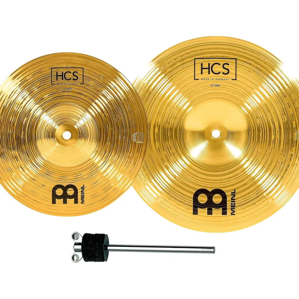 MEINL HCS-FX Splash and China Cymbal Effect Stack With Free Stacker 10 in. Splash and 12 in. China