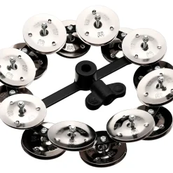 MEINL Headliner Hi Hat Tambourine Steel Jingles Black 2 Row