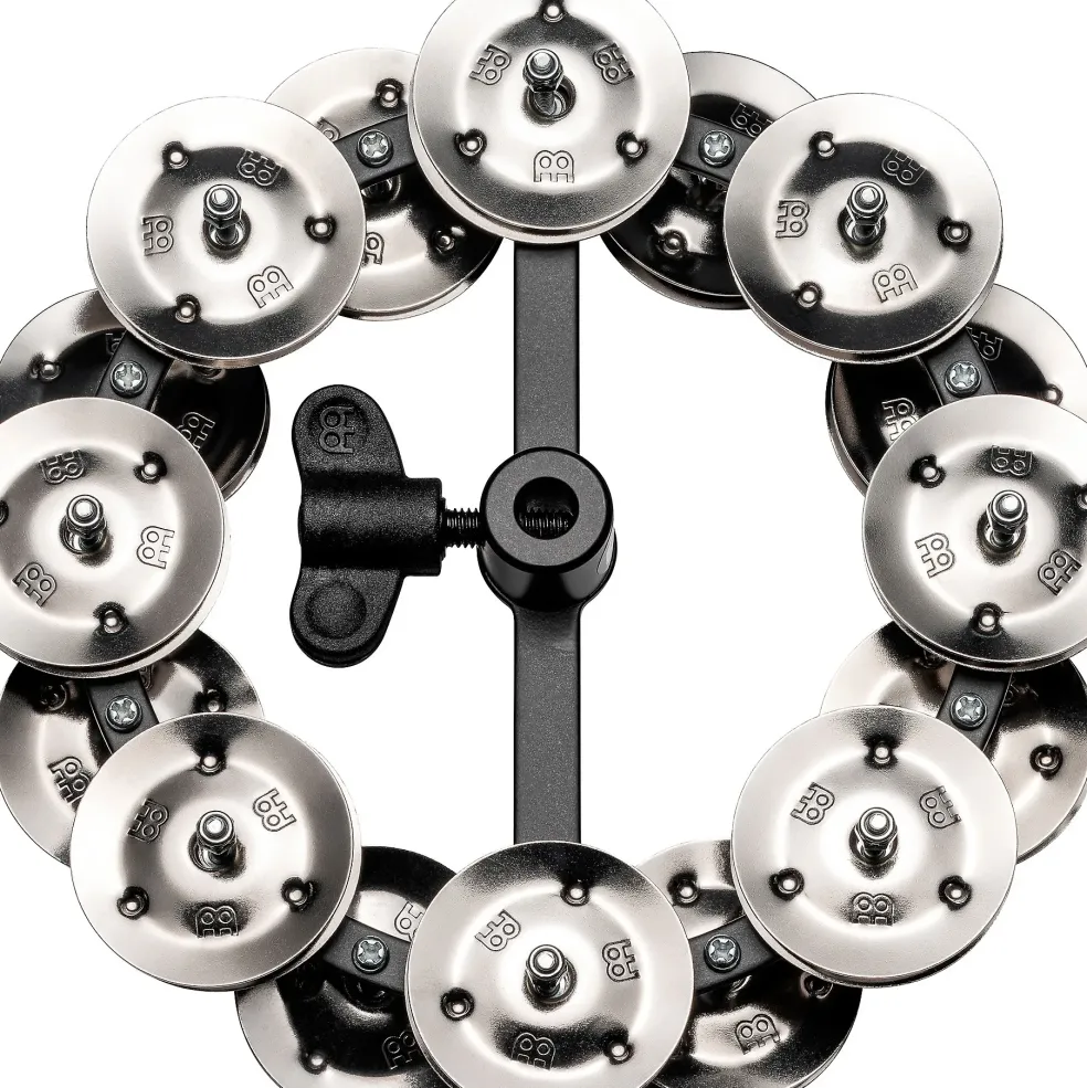 MEINL Headliner Hi Hat Tambourine Steel Jingles Black 2 Row