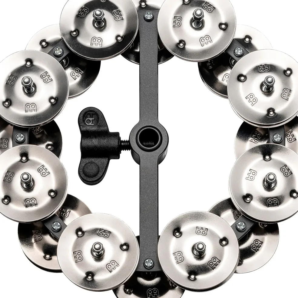 MEINL Headliner Hi Hat Tambourine Steel Jingles Black 2 Row