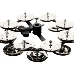 MEINL Headliner Hi Hat Tambourine Steel Jingles Black 2 Row