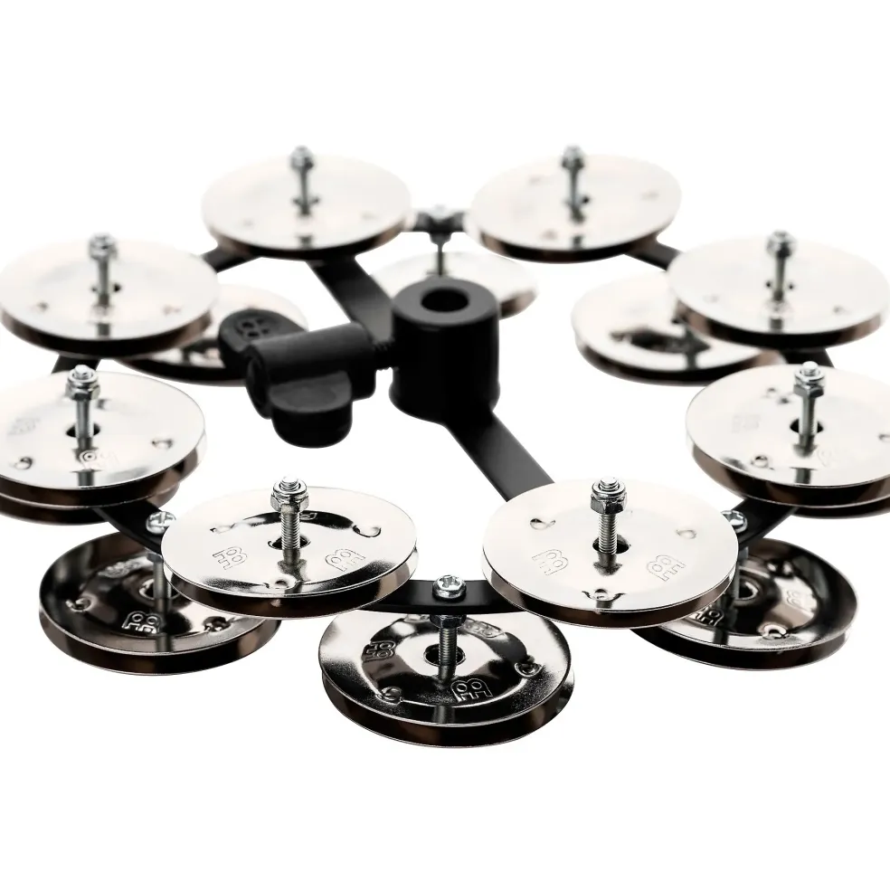 MEINL Headliner Hi Hat Tambourine Steel Jingles Black 2 Row