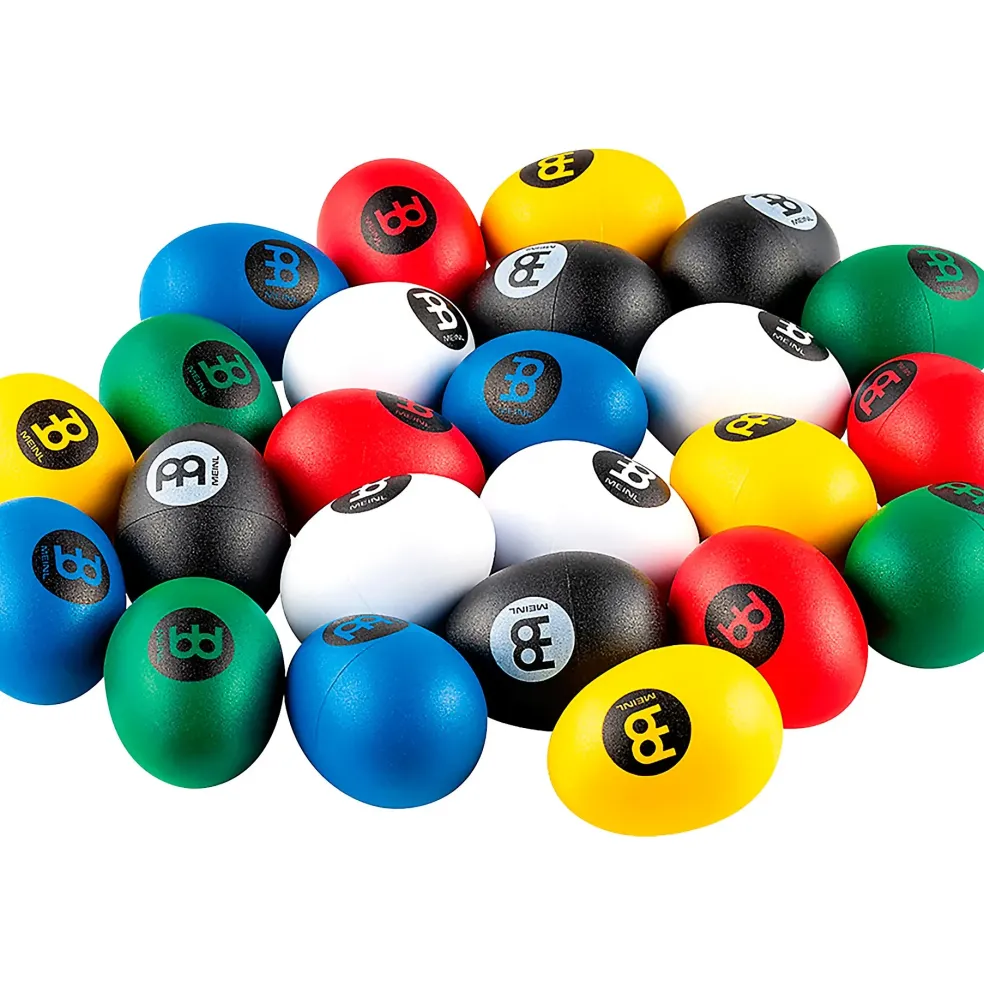 MEINL 24-Piece Egg Shaker Assortment Multi-Colored