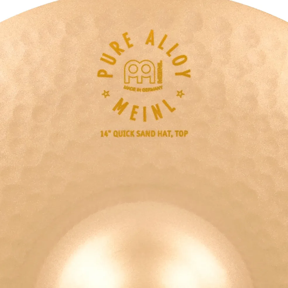 MEINL Pure Alloy Benny Greb Signature Quick Sand Hi-Hat Cymbal Pair 14 in.