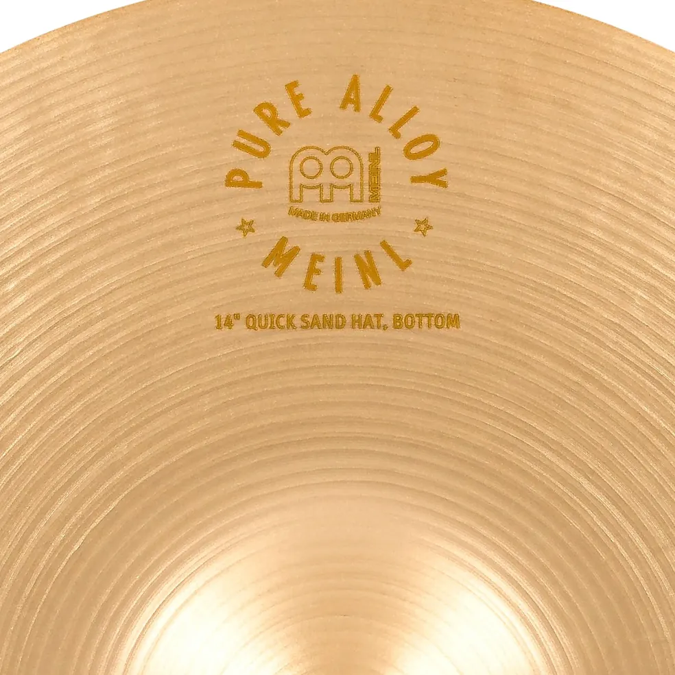 MEINL Pure Alloy Benny Greb Signature Quick Sand Hi-Hat Cymbal Pair 14 in.