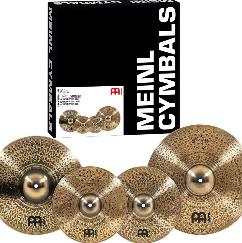 MEINL Pure Alloy Custom Cymbal Set