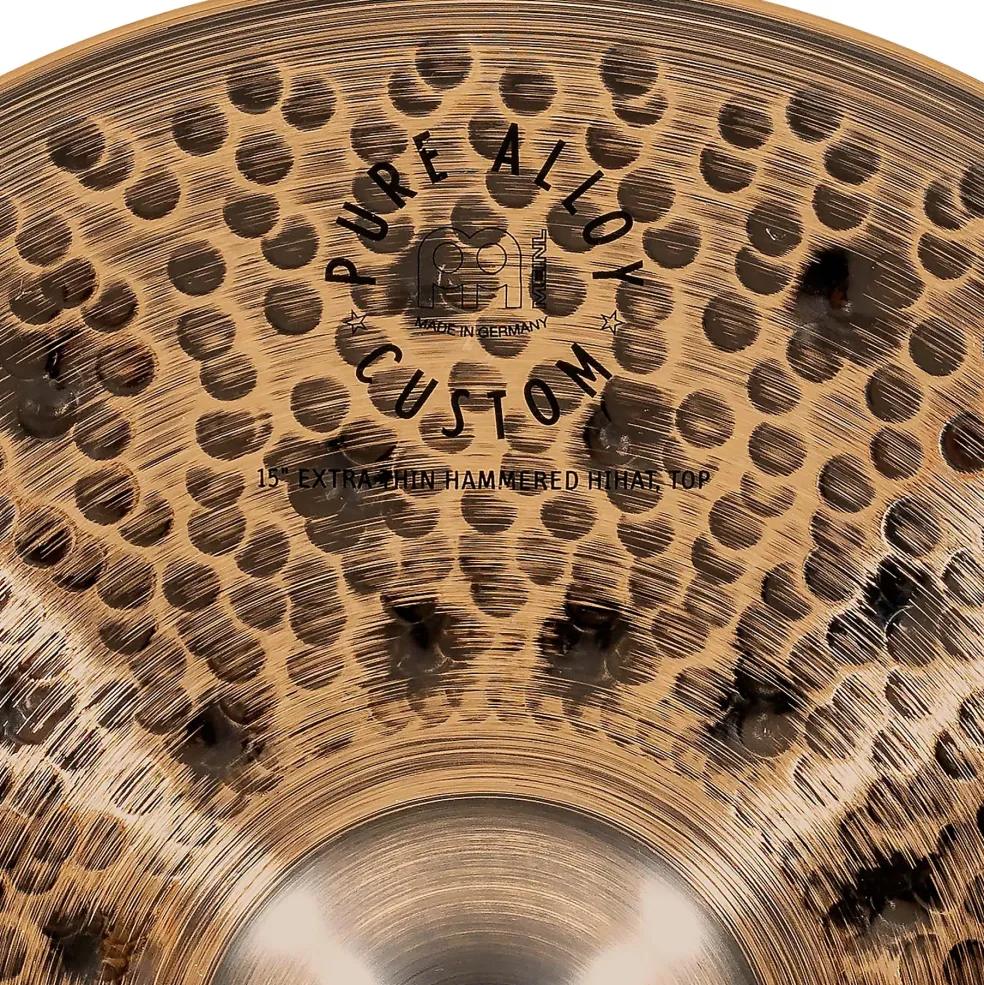 MEINL Pure Alloy Custom Extra Thin HiHat Cymbals Pair 15 in.