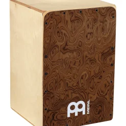 MEINL Snarecraft Series Mid-Size Cajon, Burl Wood