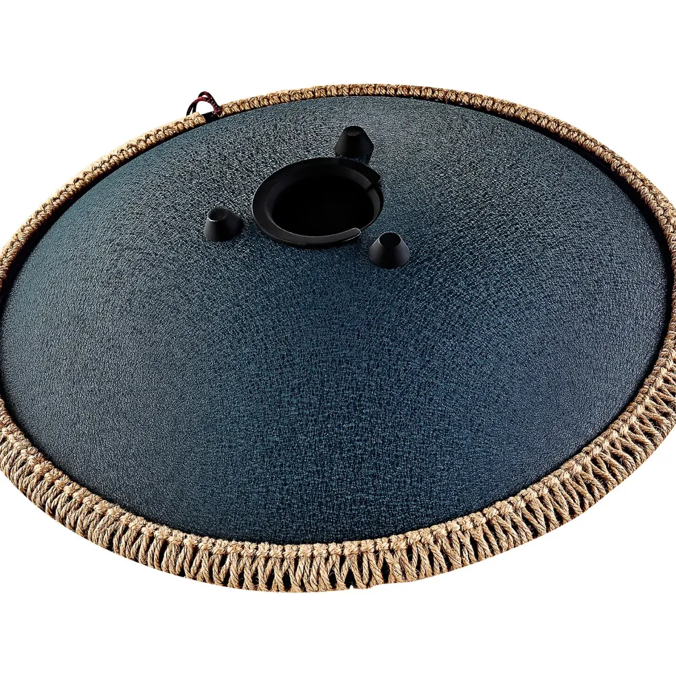 MEINL Sonic Energy 16" Engraved Octave Steel Tongue Drum, Navy Blue