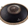 MEINL Sonic Energy 16" Engraved Octave Steel Tongue Drum, Black